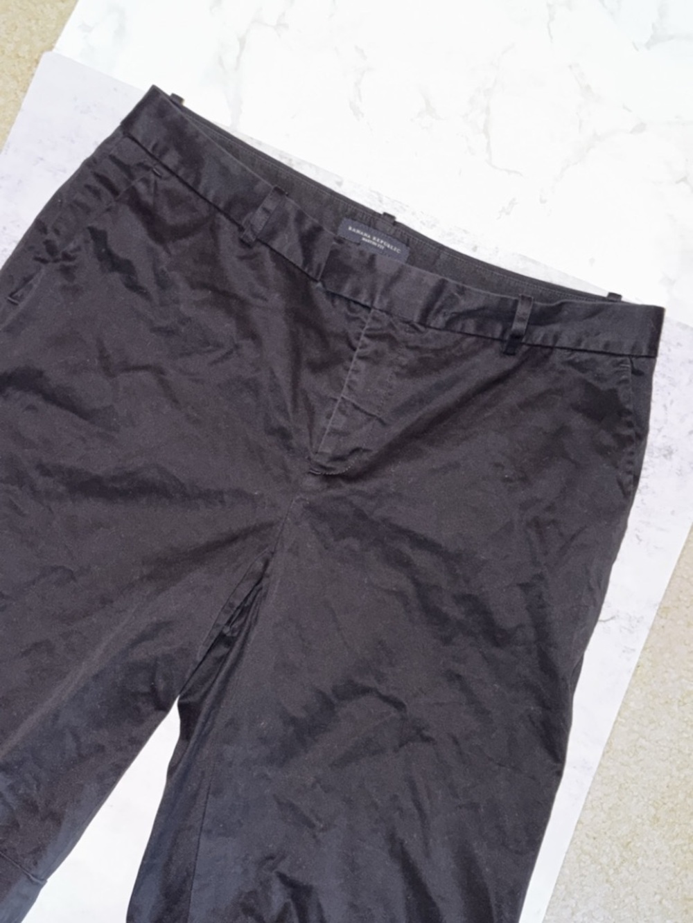 Banana Republic Black Flat-Front Shorts - Picture 3 of 5